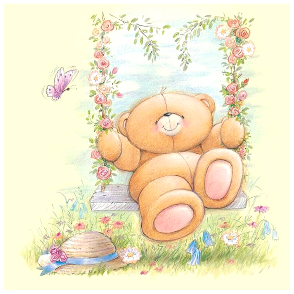 

Lovely Bear - Round Drill Diamond Painting - 30*30CM, 501 Original