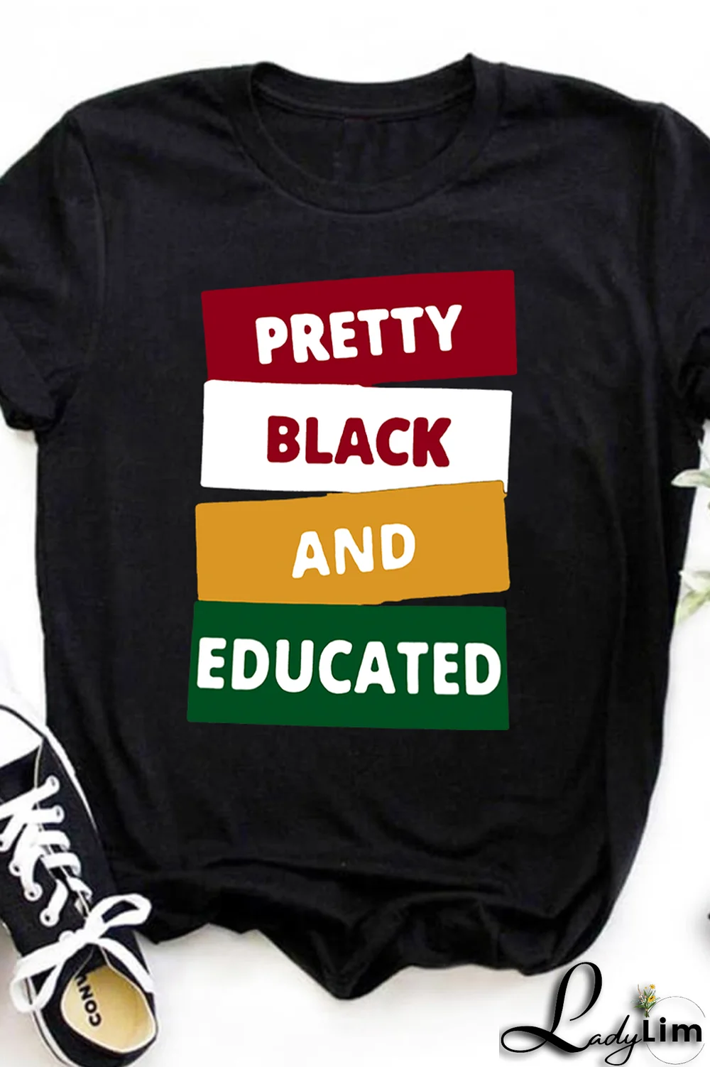 White Fashion Street Print Patchwork Letter O Neck T-Shirts