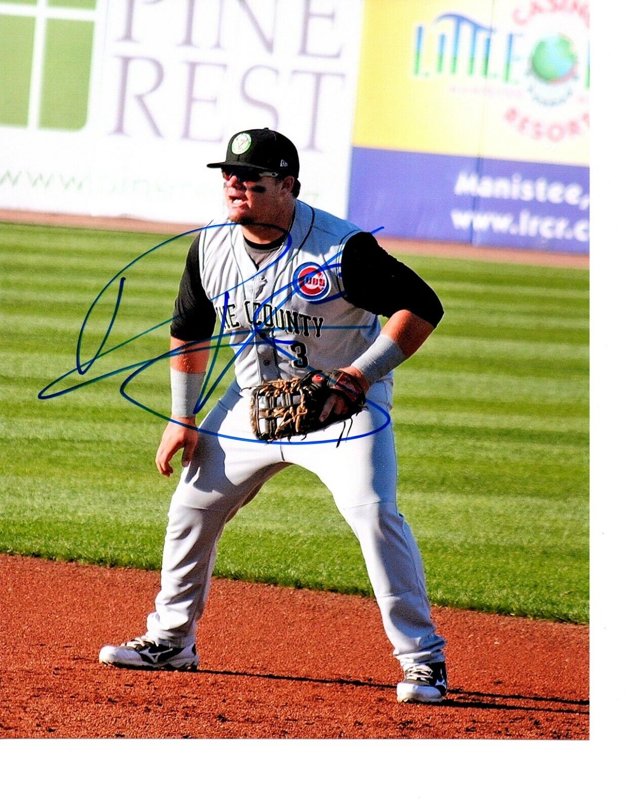 Dan Vogelbach Seattle Mariners Cubs hand signed auto 8x10 Photo Poster painting Kane County e