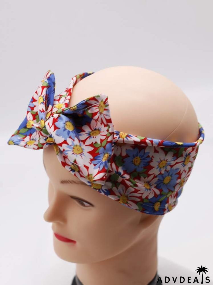Floral Print Hair Band