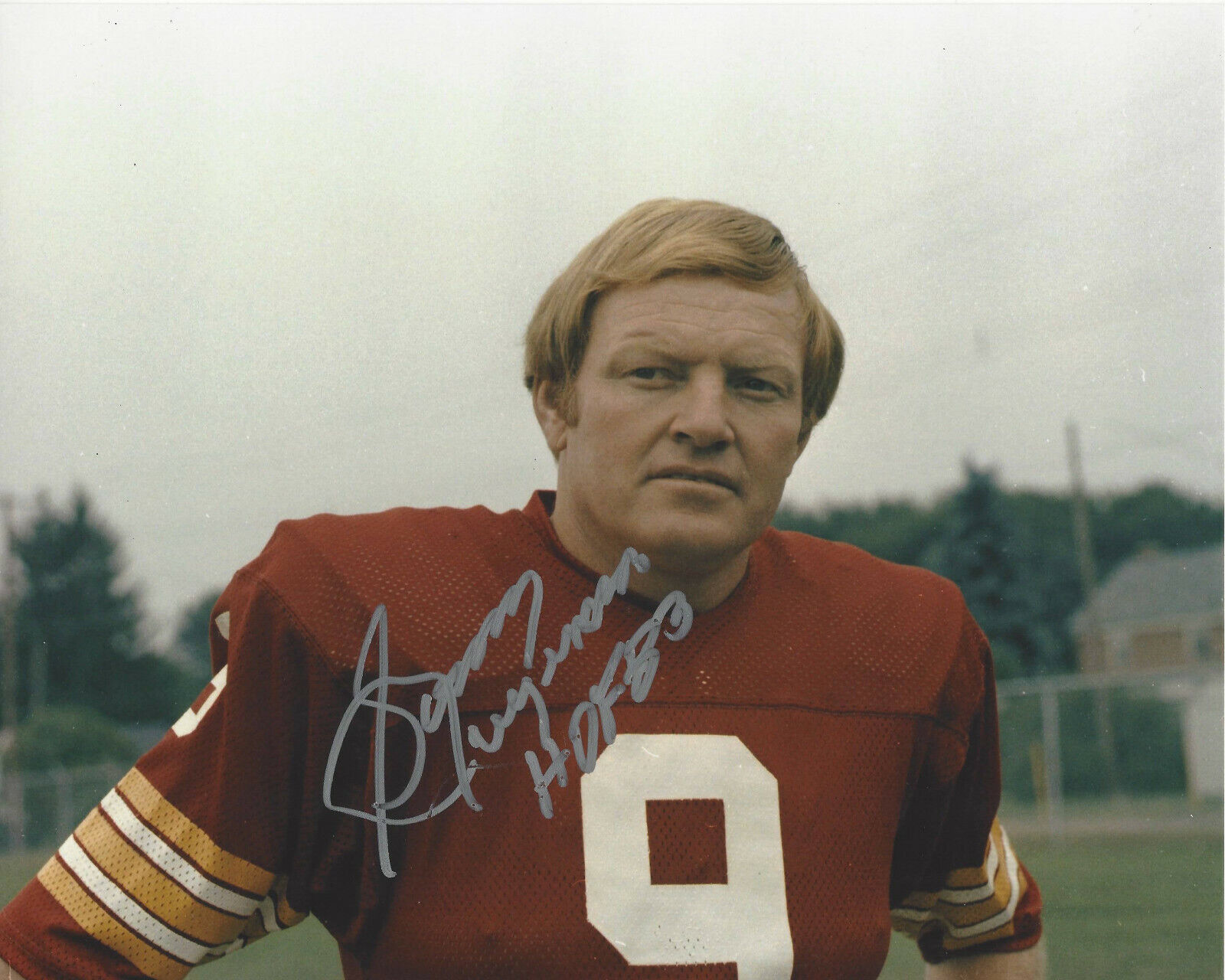 SONNY JURGENSEN WASHINGTON REDSKINS QB SIGNED AUTHENTIC 8x10 Photo Poster painting 4 COA NFL HOF