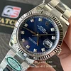 Rolex Datejust 41mm Stainless Steel on Oyster with Diamond Blue Dial and Fluted Bezel Super Clone