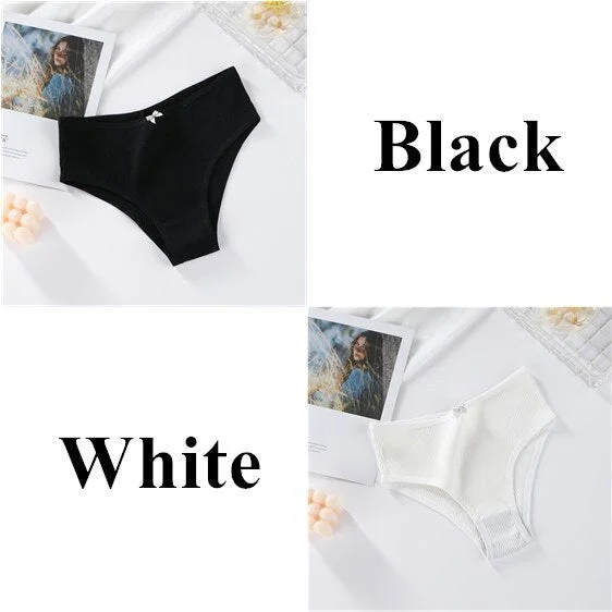 M-XL Cotton Panties Female Underpants Sexy Panties for Women Briefs Underwear Intimate Plus Size Pantys Lingerie 4 Solid Color