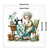 Sewing Grandma Full Counted Cross Stitch 14CT 2-Strand 40x40cm