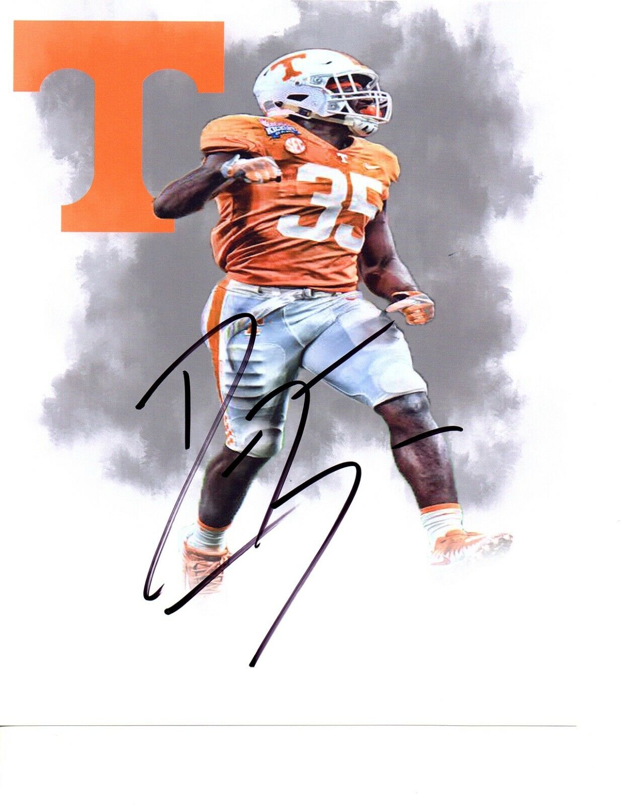 Daniel Bituli Tennessee Vols signed autograph 8x10 football Photo Poster painting edit ROCKY d