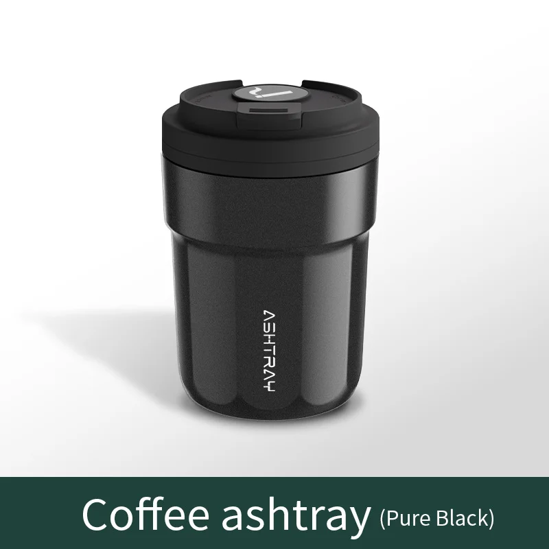 Cross-Border Car Ashtray With Lid, Light, Metal Liner, Car Ashtray, Illuminated Coffee Cup