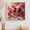 Roses rouges en forme de c&oelig;ur pour la Saint-Valentin, kit sp&eacute;cial de drill partiel en diamant 5d pour adultes d&eacute;butants d&eacute;coration int&eacute;rieure peinture