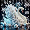 Diamond Painting-DIY Crystal Rhinestone Swan