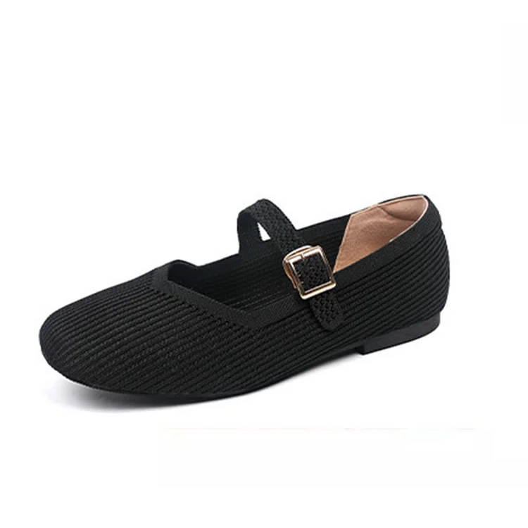 Women's Comfy Square Toe Mary Jane Ballet Flats for Walking  Stunahome.com