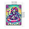 Halloween Skeleton-11CT Stamped Cross Stitch 50*65cm/19.69*25.59in(Big Size)
