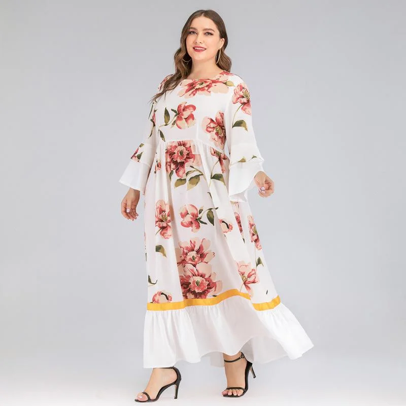 Elegant Skirt Autumn Printed Sleeve | EGEMISS