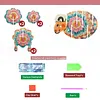 Kits de dessous de verre &agrave; motif animal 5d bricolage avec support pour la maison