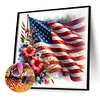 Diamond Painting -DIY Full Round Drill Independence Day Flag(40*40CM)
