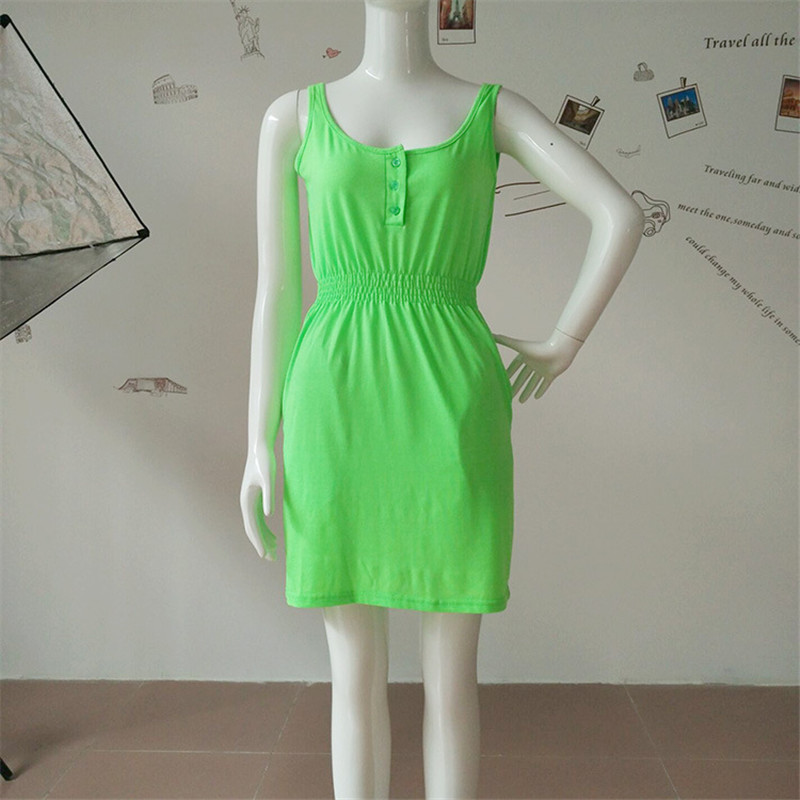 Mature Women Plus Size Beach Mini Dress