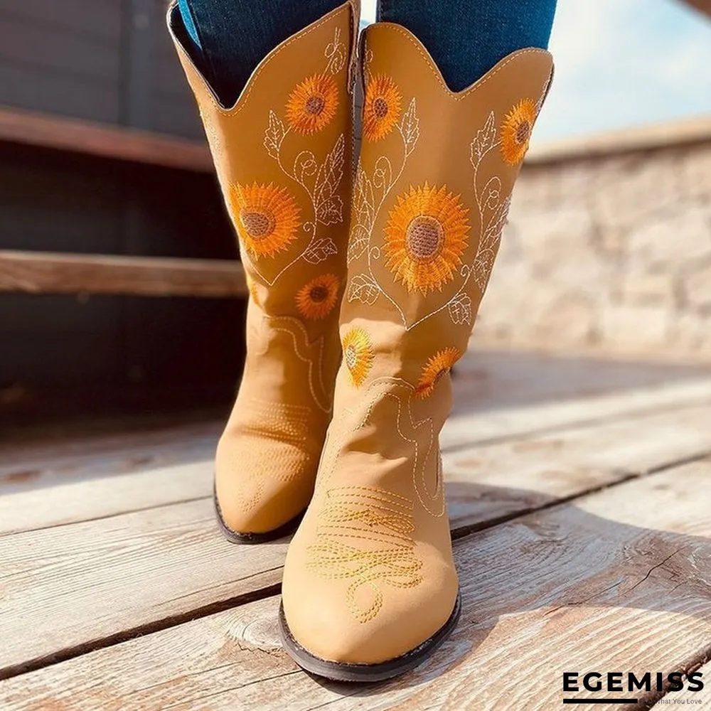 Large Size Fashion Women's Boots In Autumn and Winter Martin Boots Thick Heel | EGEMISS