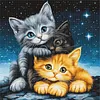 Magic Cat-11CT Stamped Cross Stitch 40*40cm tapestrymarket