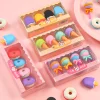 8 BOXES Cute Ice Cream Candy Shapes 4in1 Erasers Set for Kids Student Office Exam Stationery Gift