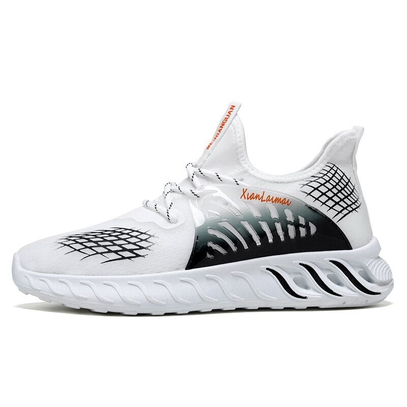 Men's Vulcanized Shoes Sneakers Fashion Breathable Outdoor Sports Casual Shoes Light Summer Comfortable Flying Weaving