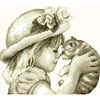 Cat - 9CT Partial Beaded Cross Stitch Kit(35x30cm)