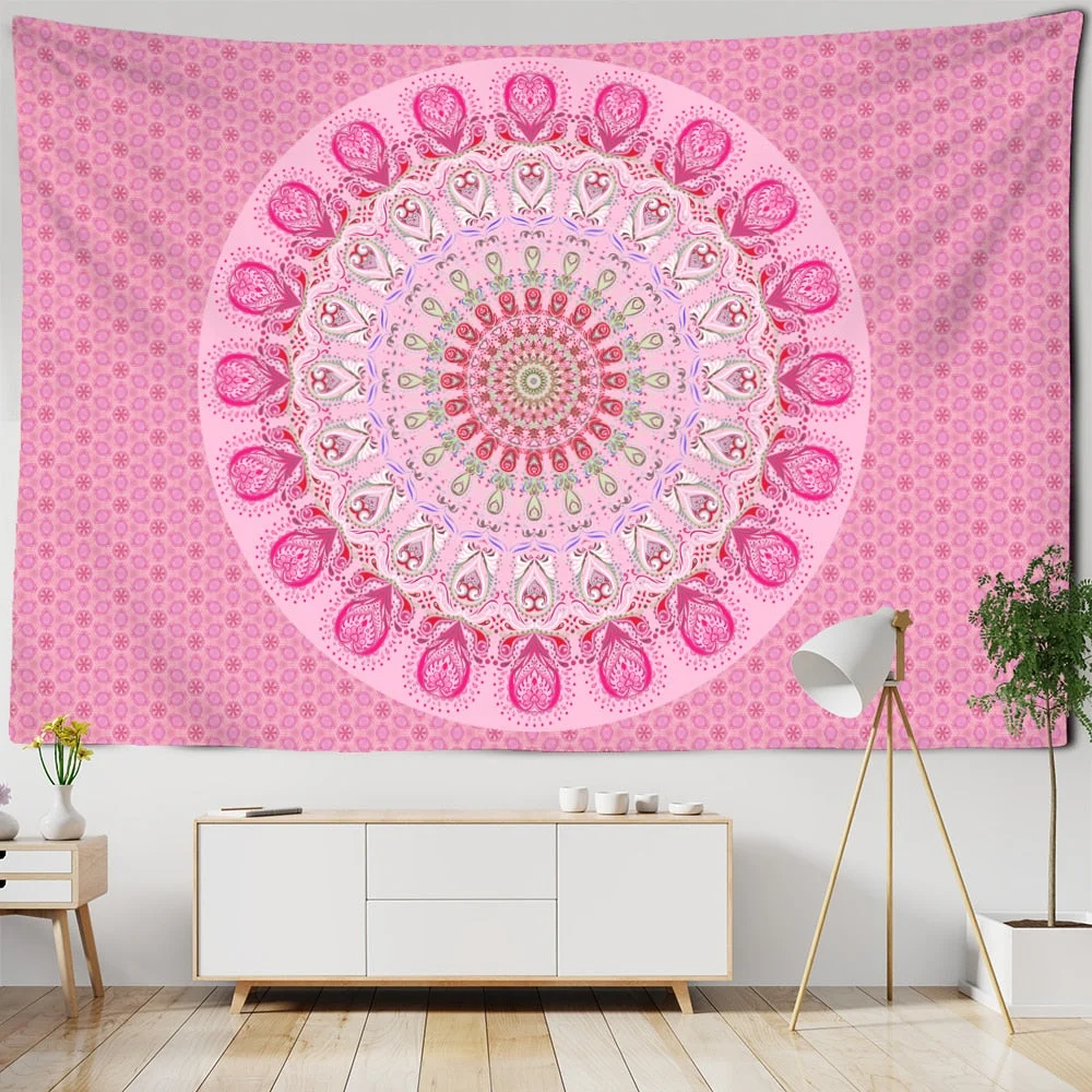Indian Mandala Tapestry Wall Hanging Bohemian Hippie Witchcraft Psychedelic Travel Mattress Blanket Home Decor