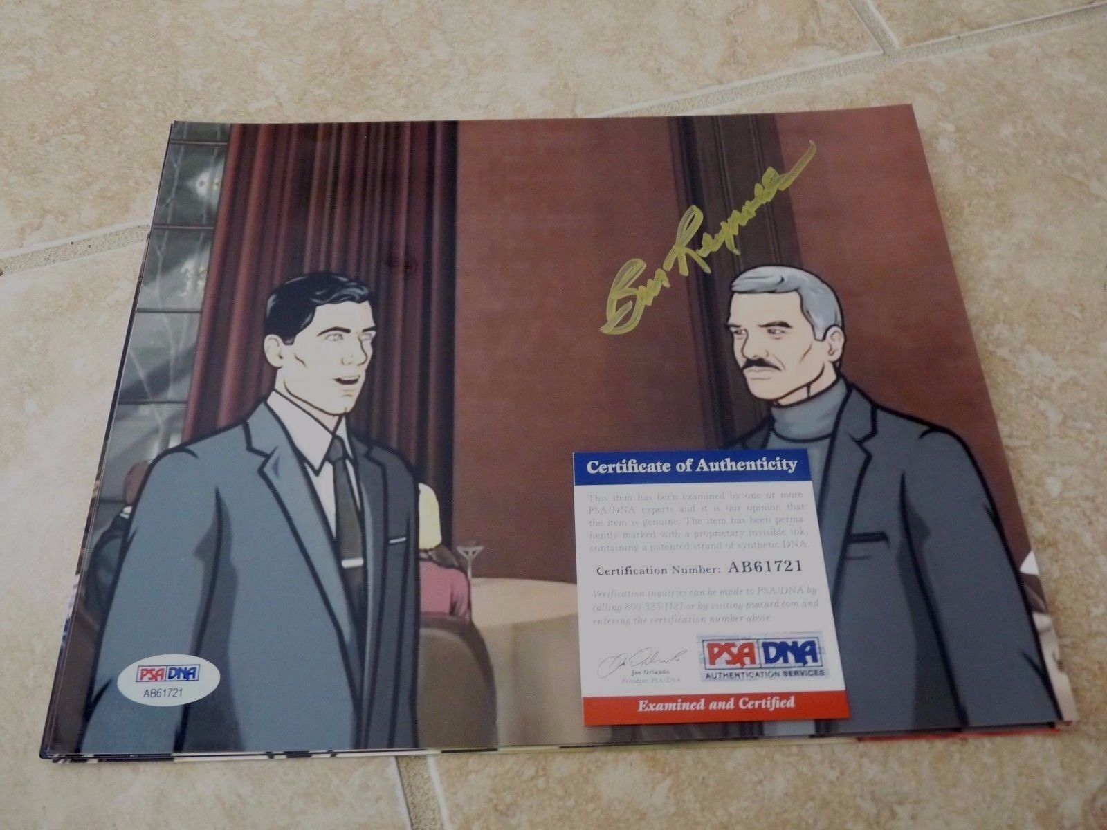 Burt Reynolds Archer TV Show Signed Autographed 8x10 Photo Poster painting PSA Certified #1