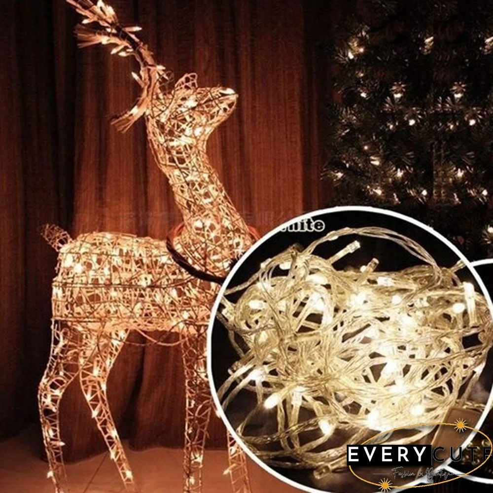 Outdoor 10M/20M 9 Colors Wedding New Year LED Christmas Decoration Outdoor Fairy String Light