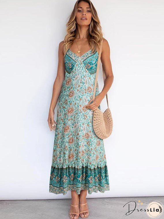 Bohemian Sling Floral Dresses