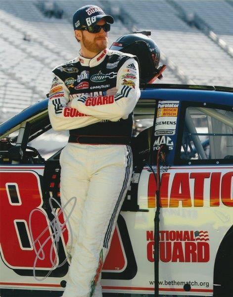 DALE EARNHARDT JR Signed NASCAR 8 x 10 Photo Poster painting Autographed