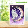 Moon Cat-Crystal Rhinestone Diamond Painting