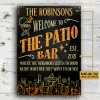 Patio Bar Good Music Custom Classic Metal Signs, Bar Decor, Patio Decorations, Outdoor Decorating Ideas