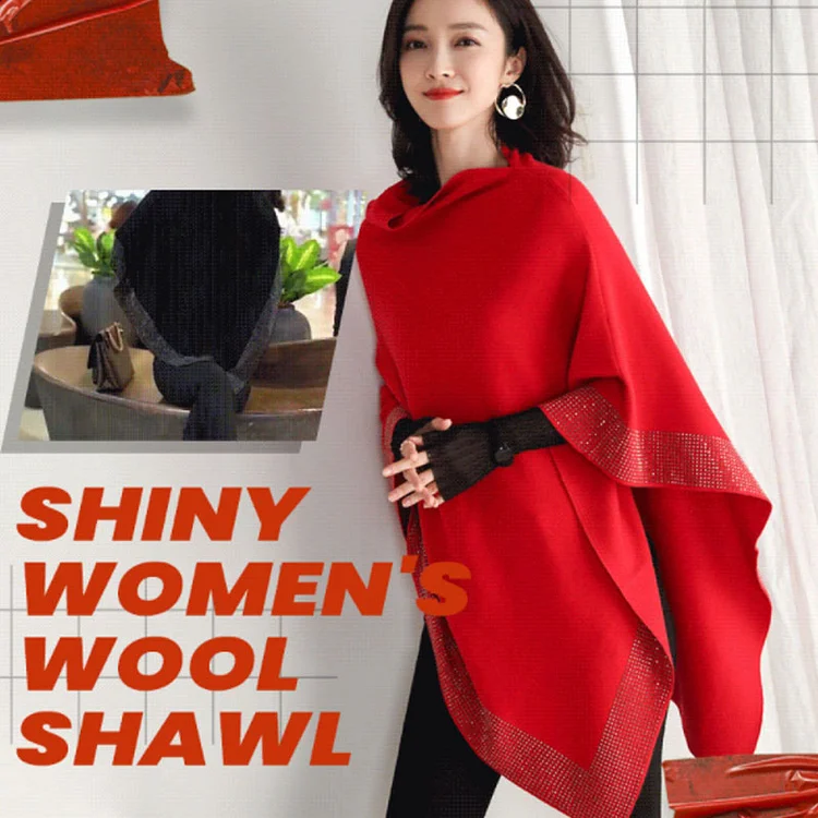 [LAST DAY 50%OFF]-Shiny Women's Wool Shawl