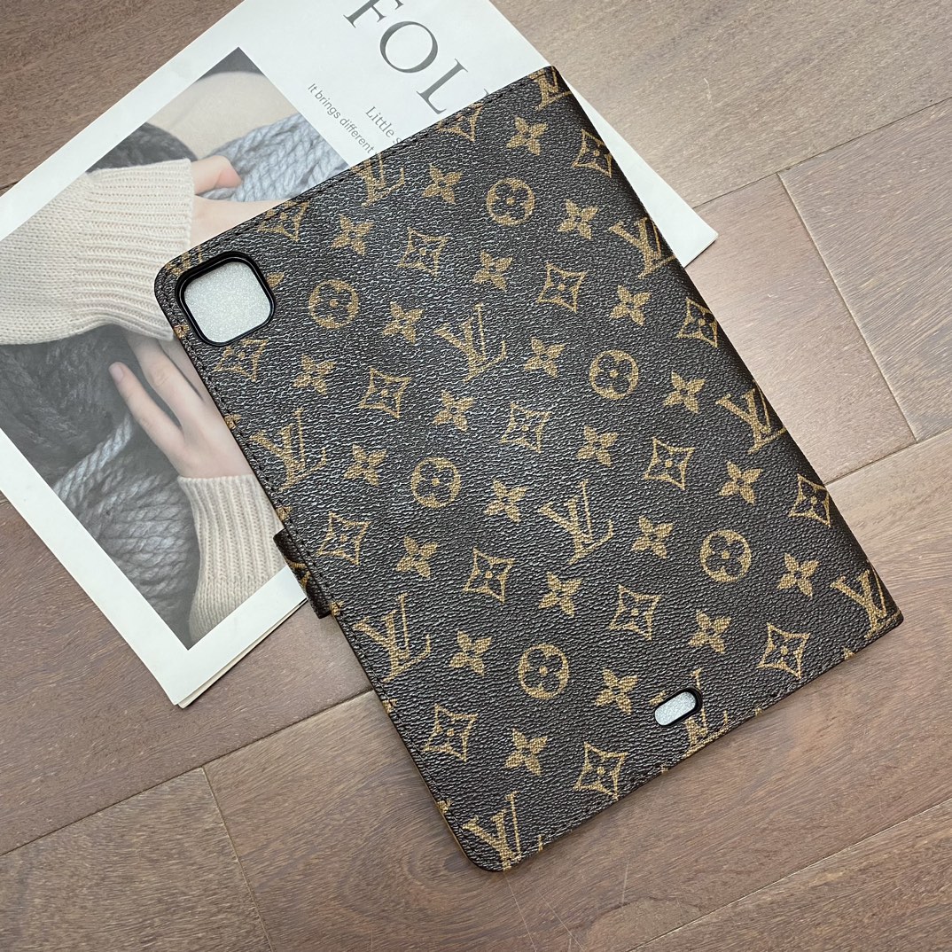 LV Luxury Louis Vuitton Canvas Monogram Leather Fresh Summer Theme Pattern Apple iPad case ProCaseMall