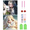 2pcs Diamond Painting -DIY Round Drill Fairy and Dragon