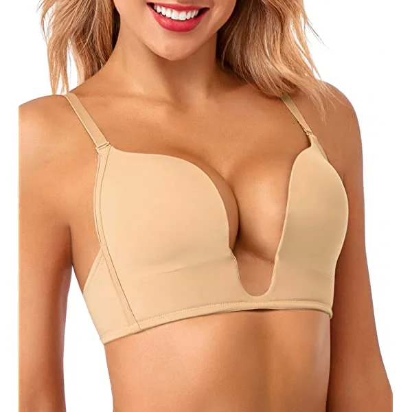 Push Up Ultra Low Deep U Bra