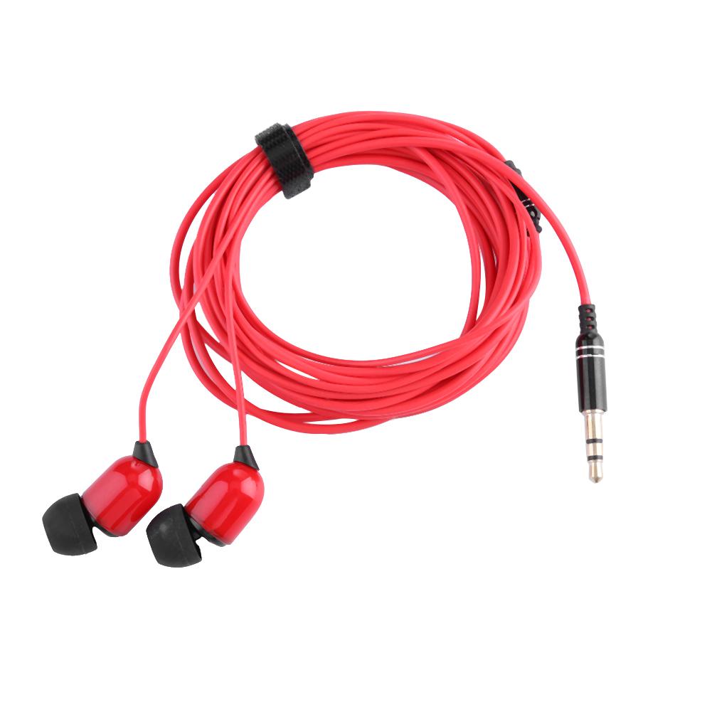 

Universal 3m In-Ear Earphone Monitor Headphones Headset HiFi Stereo Earbuds, Red, 501 Original