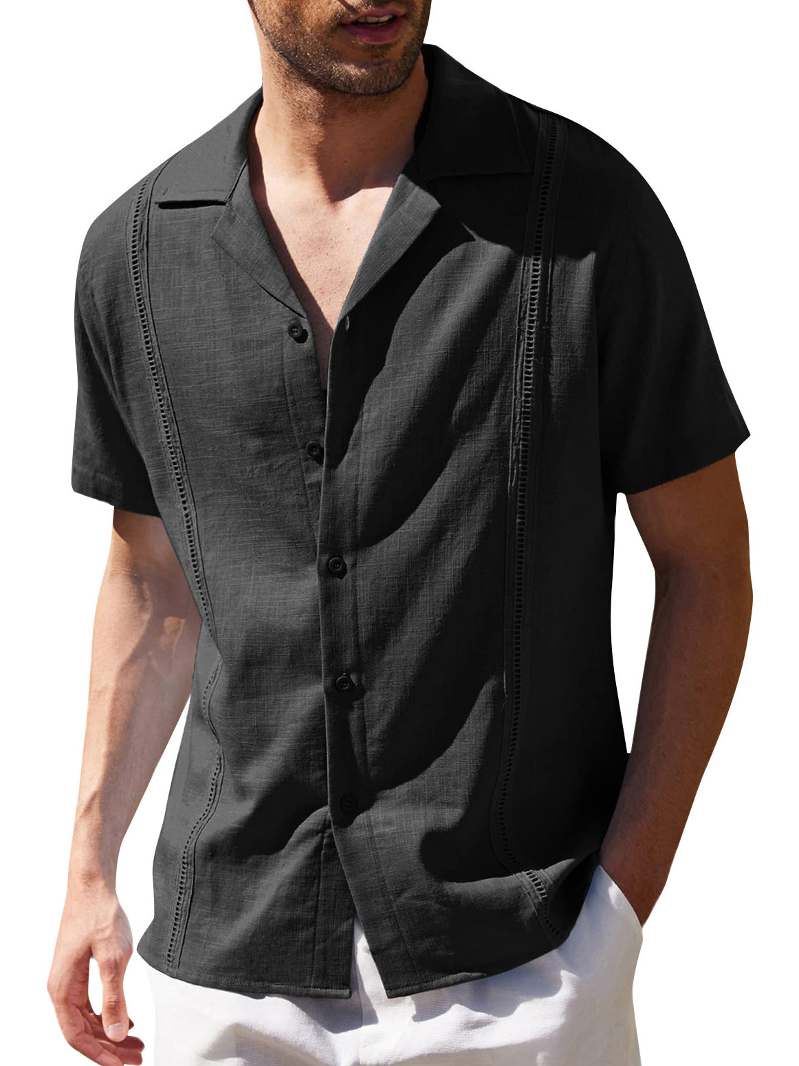 Men's Plain Basic Short Sleeve Shirt - Flawed PLUSCLOTHESMAN