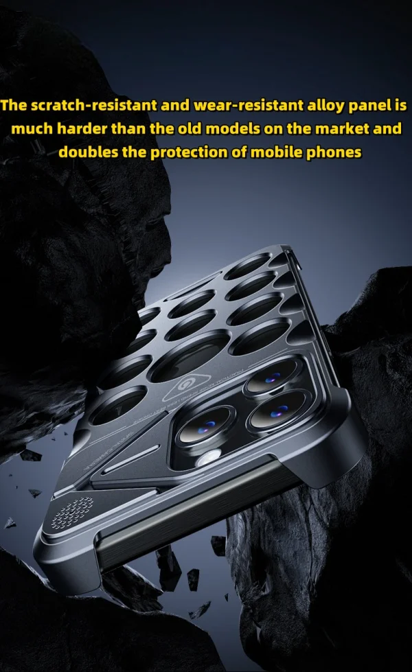 Apple Metal Aromatherapy Shockproof Hollow Phone Case