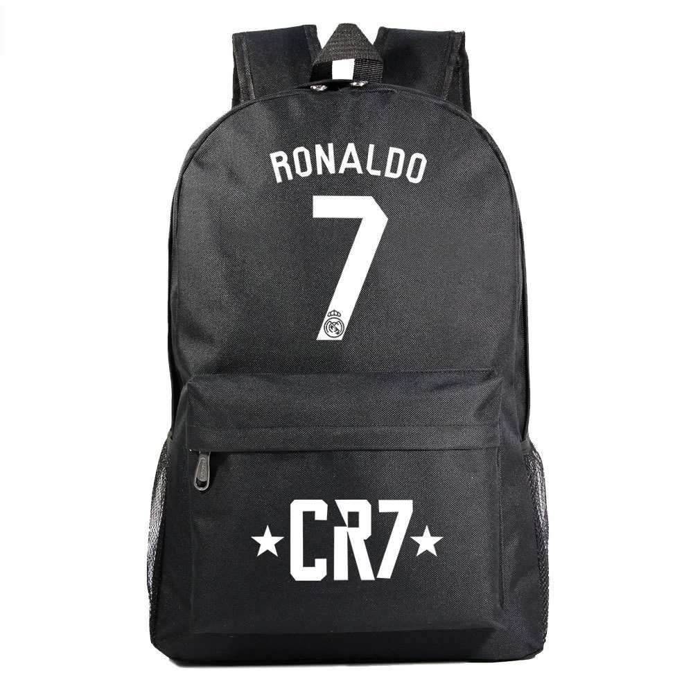 Buzzdaisy Cristiano Ronaldo Waterproof Canvas Backpack with 15-Inch Laptop Compartment