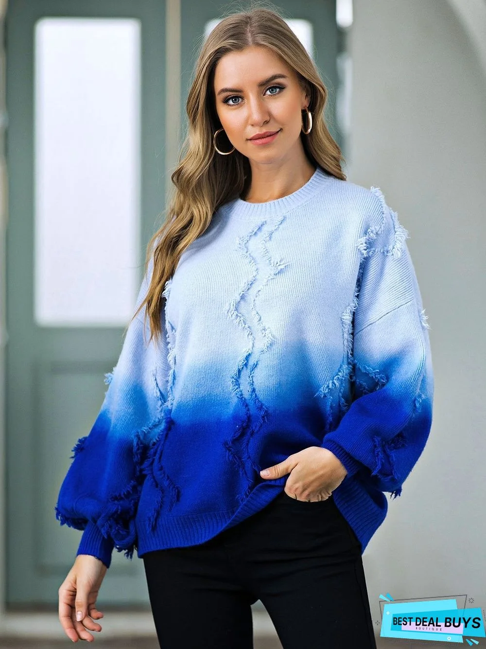 Casual Tie-Dyed Sweater