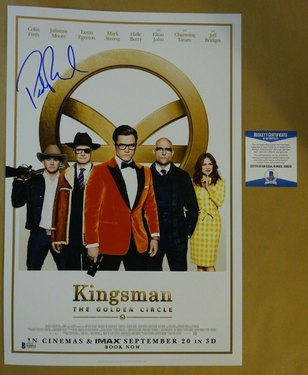 Signed PEDRO PASCAL - KINGSMAN: THE GOLDEN CIRCLE 12x18 Photo Poster painting BECKETT BAS COA