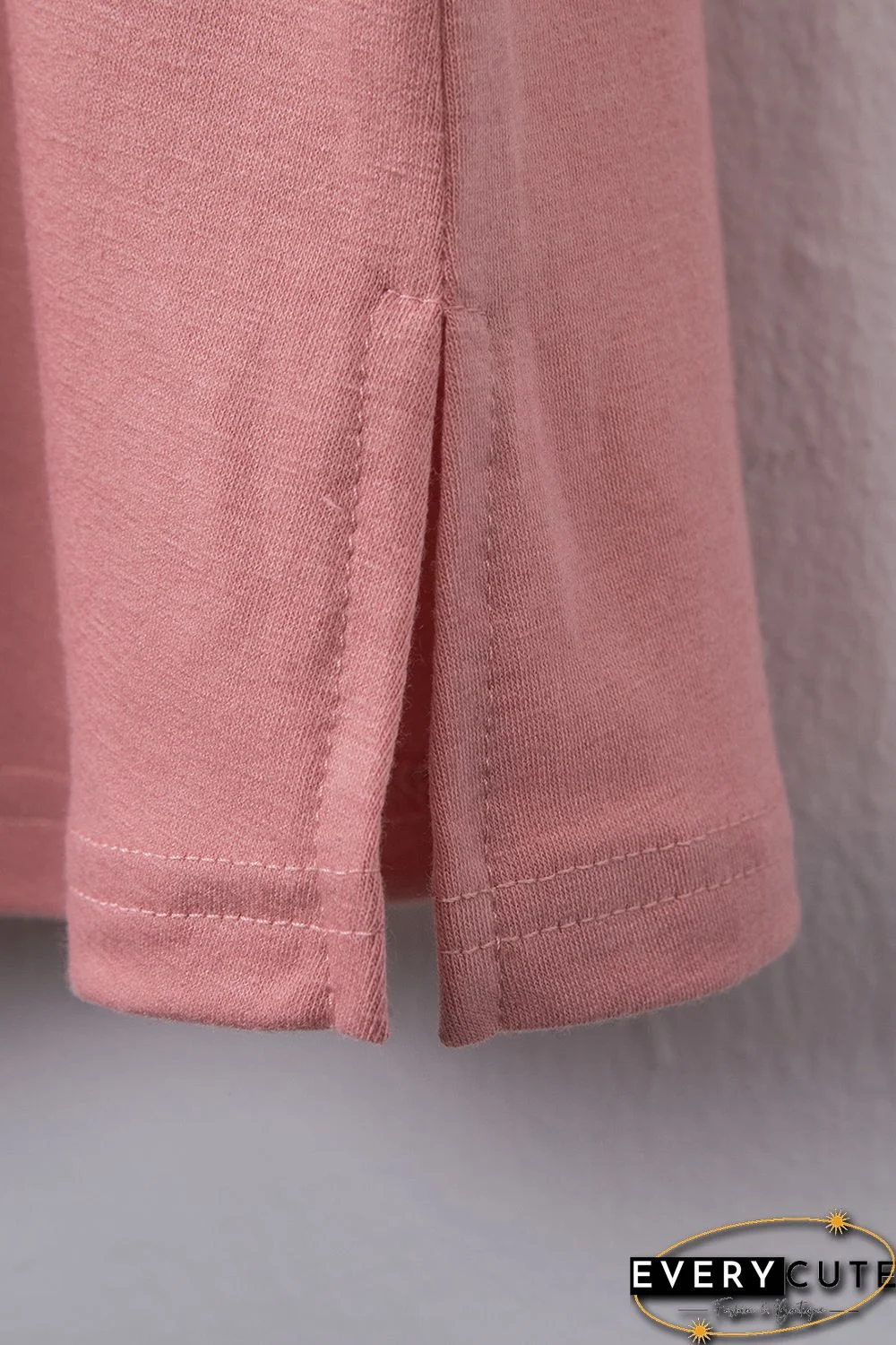 Pink Buttons Sleeveless High Waist Mini Dress