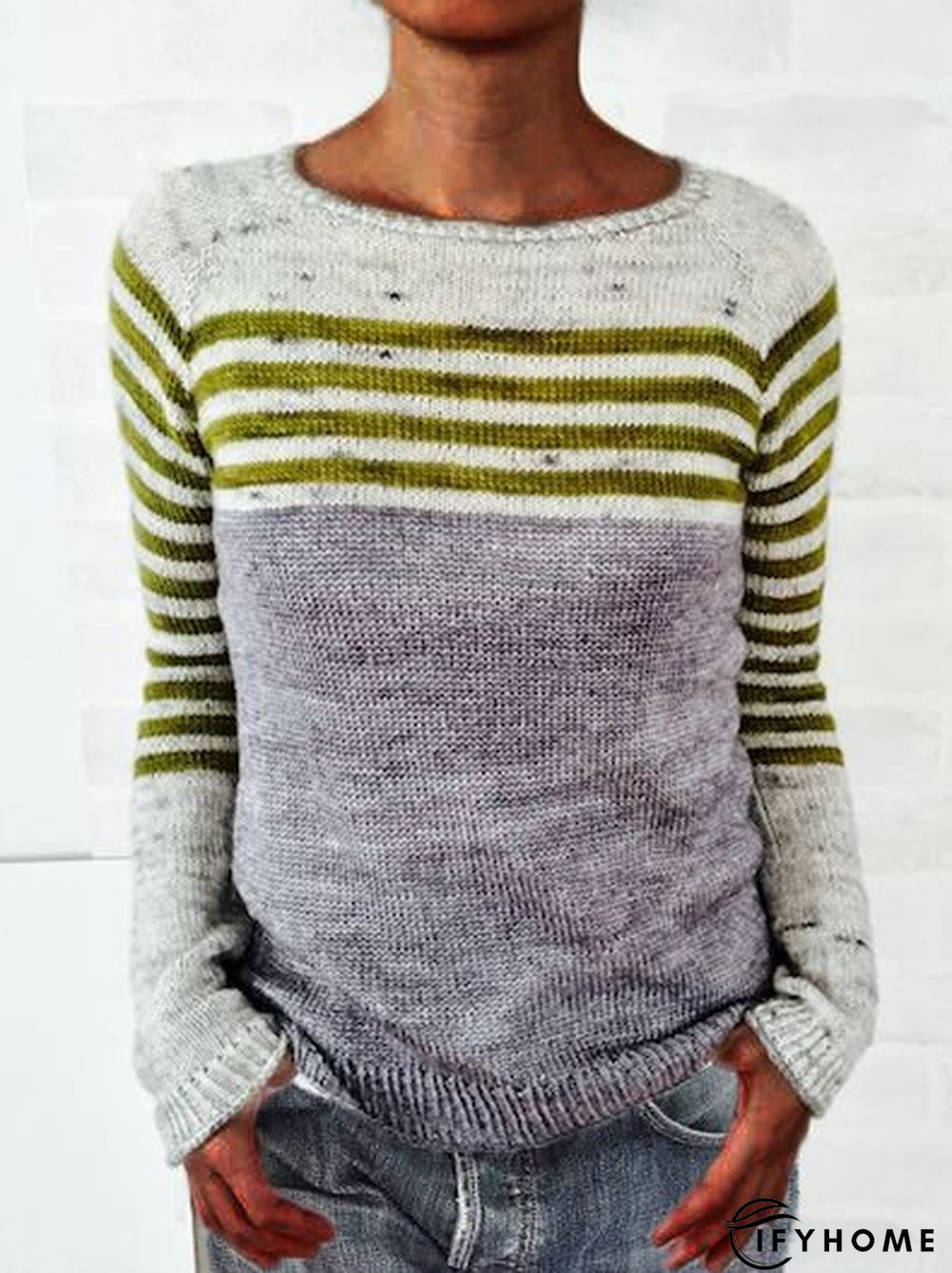 Shift Long Sleeve Tunic Sweater Knit Jumper | IFYHOME