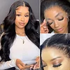 6X6 Closure Wig Transparent Lace Wig Body Wave Wigs Deep Part Wig