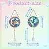 2pcs Bird Diamond Painting Double-sided Crystal Window Suncatcher Craft Set Birthday Gifts Home Garden Decor Hanging Kit