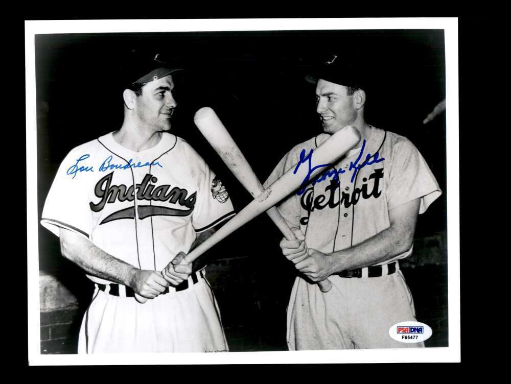 Lou Boudreau George Kell PSA DNA Coa Signed 8x10 Photo Poster painting Autograph