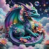 (Multi-Style) Dragon-11CT Stamped Cross Stitch 50*50cm tapestrymarket