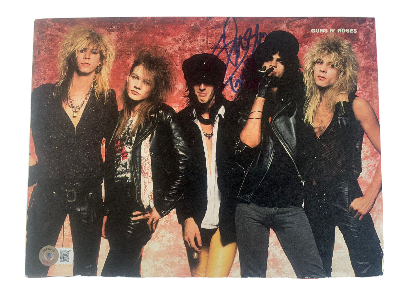 Slash Guns & Roses Signed Autographed 8x11 Mag Page Photo Poster painting BAS Certified #11