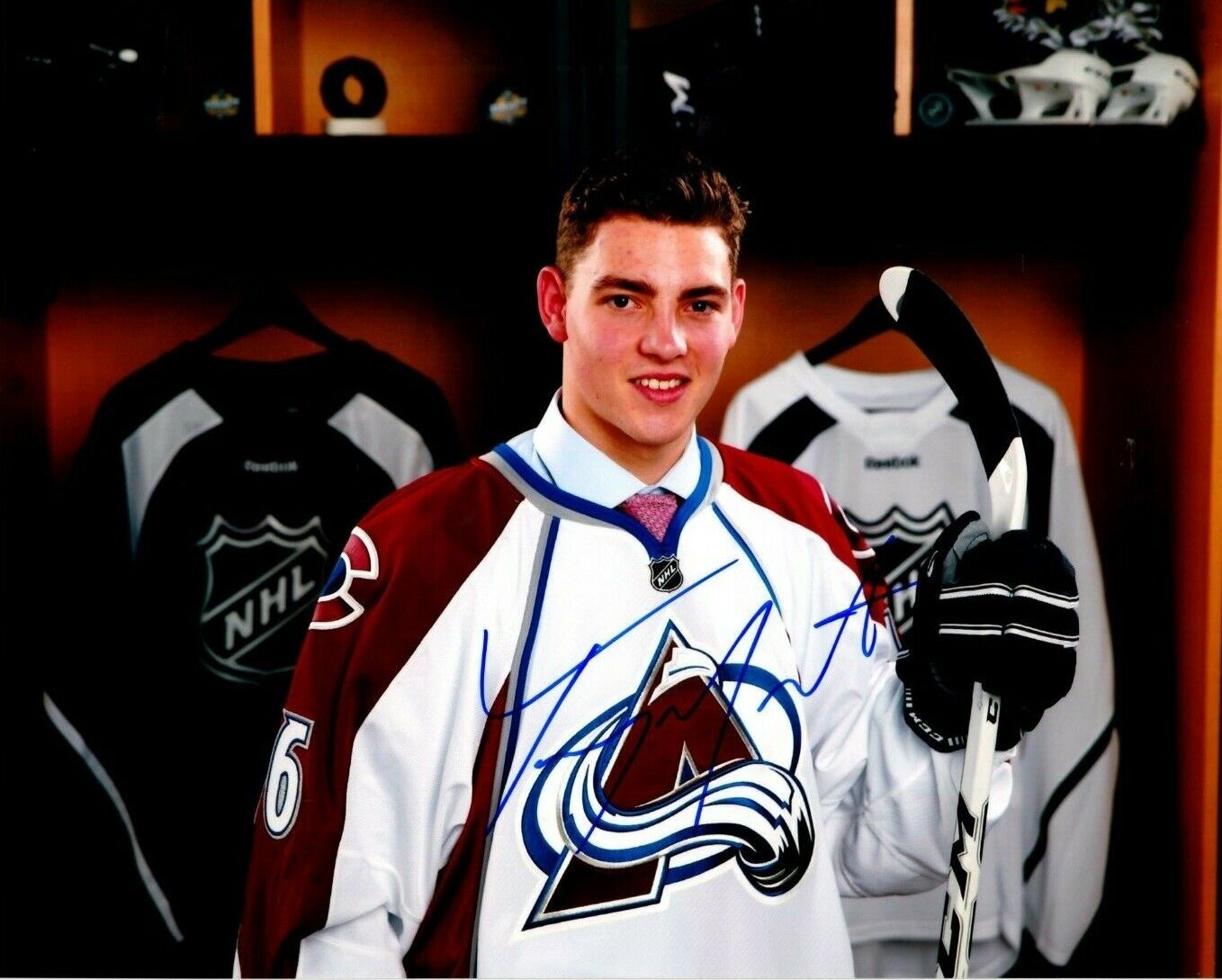 TYSON JOST autographed SIGNED COLORADO AVALANCHE 8X10 Photo Poster painting #5