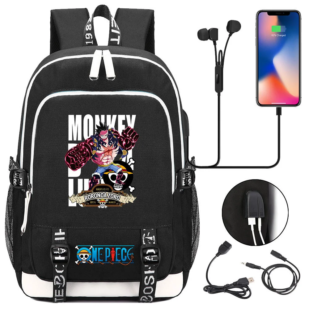 Buzzdaisy Premium One Piece Backpack with USB Charging Port and Laptop Protection - Multi-Pocket for Large Capacity Storage