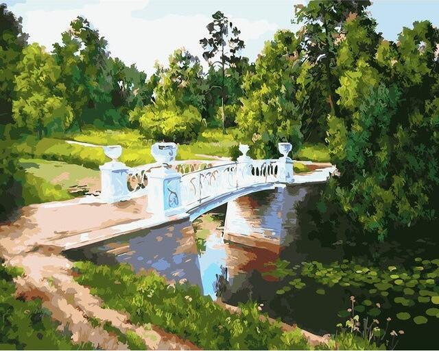 

Garden Bridge – Paint By Numbers - 40*50CM, 501 Original